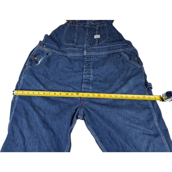 Big Mac Bib Overalls Denim Overalls square bak 44” X 27” no tag Union Made 60s? - Picture 16 of 16